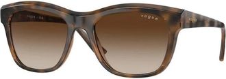 Vogue Sunglasses, female, Brown, 54 MM, Pillow Sunglasses