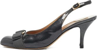 Ferragamo Pumps con cinturino posteriore - Grigio