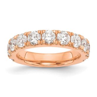 Diamond2Deal 14k Gold Lab Grown Diamond Wedding Band Ring 2Ct Clarity- VS Color- G-H