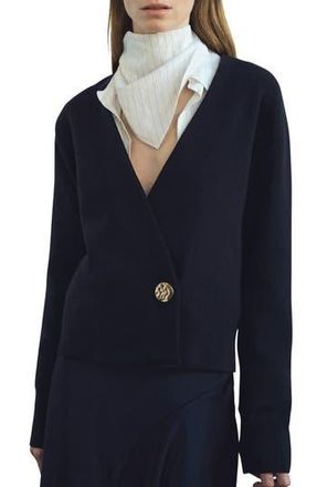 Mango Anita Cardigan in Dark Navy at Nordstrom Rack, Size Medium