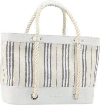 Burberry Pre-owned Tote Bags, female, White, Size: ONE SIZE Pre-owned Vintage Tote Bag
