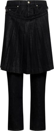 John Richmond Jeans met laagjes effect - Heren - Regular Fit Jeans - Zwart - W38 - Katoen - Jeans