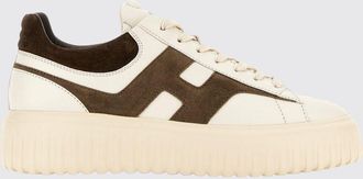 Hogan Sneakers H-Stripes in pelle e suede con logo H e suola platform