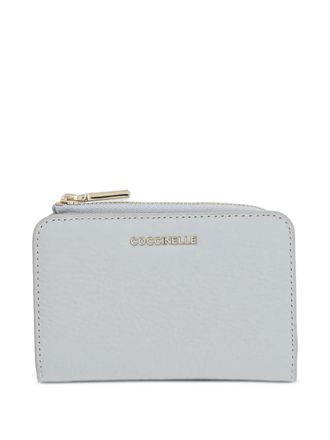 Coccinelle zip-up wallet - women - Grained Calf Leather - One Size - White