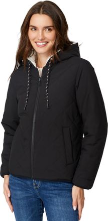 Free Country Womens Hooded Cirrus Quilted Reversible Jacket