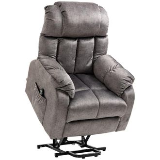 HOMCOM Sill&oacute;n levanta personas 83x91x100 cm gris
