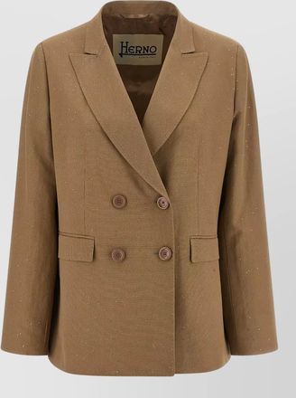 Herno sequin tailored blazer jacket back vent