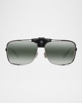 Vuarnet Men & apos;s Arctic 02 Titanium Aviator Sunglasses