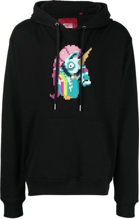 Mostly Heard Rarely Seen Unicorn graphic-print hoodie - men - Cotton/Spandex/Elastane - S - Black