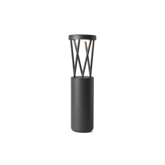 Netlighting Twist Outdoor Led Dark Grey Bollard Pedestal Lamp 10W 3000K IP65
