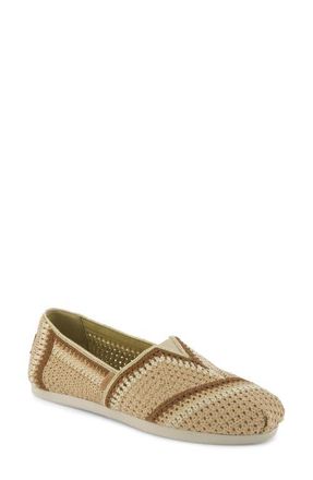 Toms Classic Alpargata Slip-On in Dark Beige at Nordstrom, Size 6.5