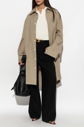 Ami Shirt Dress, Womens, Beige