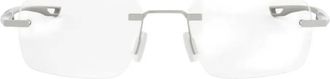 Tag Heuer rectangle rimless glasses - Silver