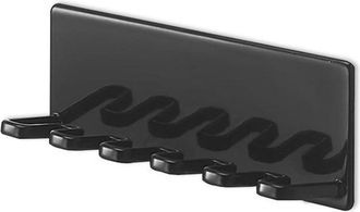 OEM Soporte Autoadhesivo Para Cepillos De Dientes Para Ba&ntilde;o, Organizador De Cepillos De Dientes, 5 Ranuras, Montaje En Pared, Acero Al Carbono, Negro