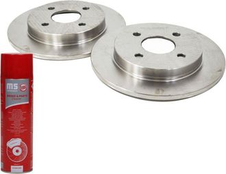 OEM Discos De Freno ms 2 Uds. Traseros Izquierdo/derecho Ford Fiesta V, Fiesta Vi, Focus, Scorpio Ii, Sierra 1.3-2.9 08.8