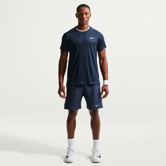 Nike Mens Court Victory Dri-FIT 9 Tennis Shorts in Blue | FD5384-451