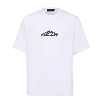 Dsquared2 Heren, Tops, Wit, Maat: XL Katoen