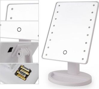 Trade Shop Trade Shop - Specchio 16 Led Orientable 360 Gradi Touch Screen Bath Hacer Mirror