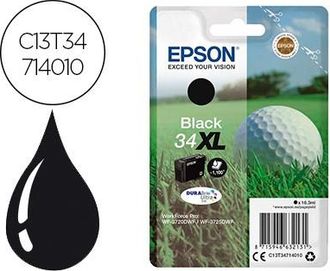 Epson Cartucho Epson 34xl Negro Workforce Pro Wf-3720/25