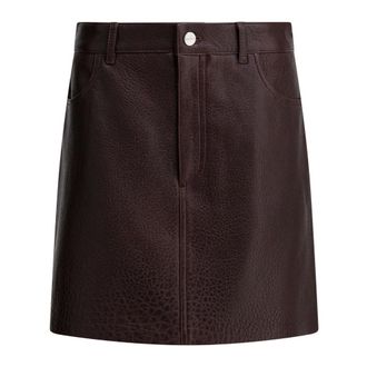 IVY OAK Leather Skirts, female, Red, S, Lilou Skirt