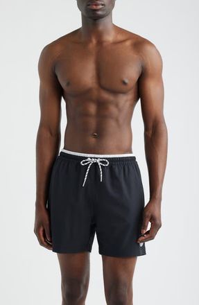 Chubbies The Capes 5.5-Inch Swim Trunks in Black - Solid at Nordstrom, Size Xx-Large