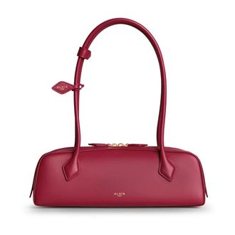 Alaia Le Teckel Schoudertas - Dames - Schoudertassen - Rood - ONE Size - Leer - Tassen