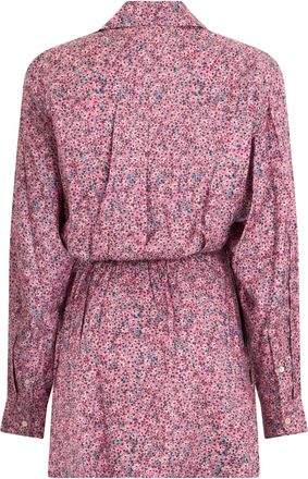 Isabel Marant Womens Blouse Floral Pink Viscose Blouses Shirt