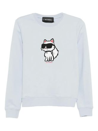 Karl Lagerfeld Ikon sketch sweatshirt - Blauw