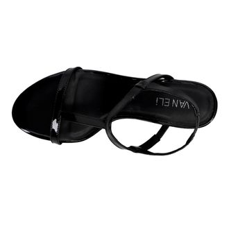 Vaneli Vaneli Mohan Wedge Sandal Black Patent 312918-BLK Womens