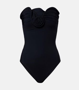 Magda Butrym Floral-appliqué swimsuit