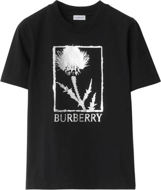 Burberry T-shirt con stampa - Nero