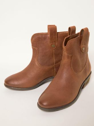 Fat Face FatFace Remi Tan Brown Regular Fit Leather Ankle Boot