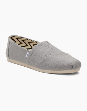 Toms Mens TOMS Alpargata Classic Cotton Mens Drizzle Grey Espadrilles - Size: 11