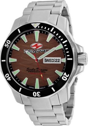 Seapro Scuba Dragon Diver Limited Edition 1000 Meters Brown Dial Mens Watch SP8315S