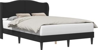 vidaXL Estructura De Cama Negro 120 X 190 Cm Cuero Sint&eacute;tico Vidaxl