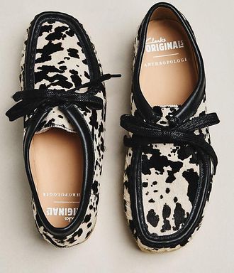 Clarks x Anthropologie Wallabee Cow Print Shoes