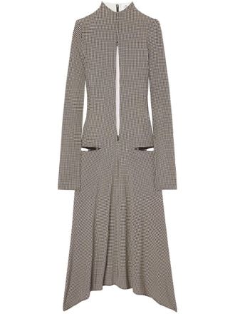 Courr&egrave;ges Volcano jersey midi dress - women - Viscose/Elastane - 36 - Black