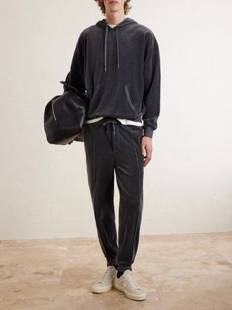 Tom Ford Tapered Cotton-Blend Velour Sweatpants