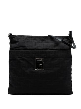 Fendi 2000-2010 Zucca Canvas shoulder bag - Black