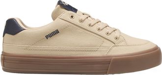 Puma Mens Court Classic Vulc Lace Up Sneakers Shoes Casual - Beige, Beige, 8.5 UK