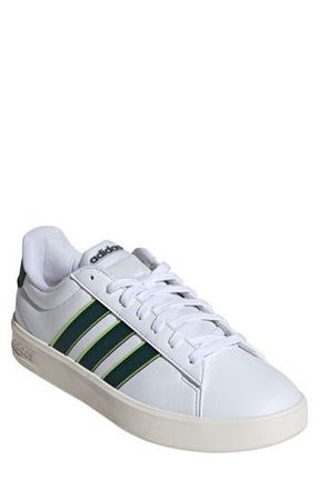 adidas Grand Court 3-0 Sneaker in Ftwr White/Ivy/Solar Slime at Nordstrom Rack, Size 10.5