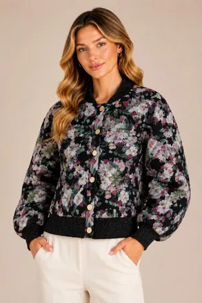 Let Me Be Bloom Jacket In Multi