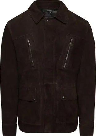 Belstaff Mens Continental Leather Jacket in Burnt Oak - Brown - Size X-Large