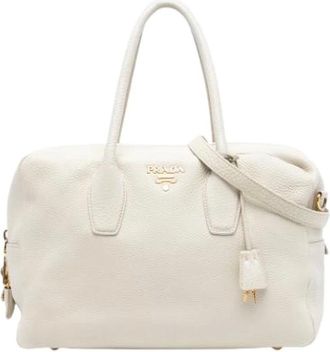 Prada Pre-owned Handbags, female, White, Size: ONE SIZE Pre-owned Vintage Handbag