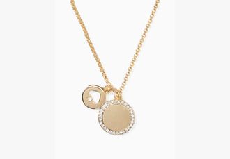Kate Spade New York Spot The Spade Pave Charm Pendant Necklace