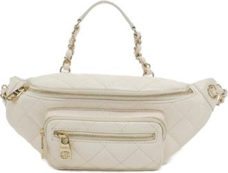 Chanel Ivory Leather Fanny Pack (Pre-Owned)