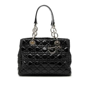 Dior Pre-owned Dior Small Patent Cannage Soft Zipped Shopping Tote Ladies XI2Y1SQI6DKPHVQ3