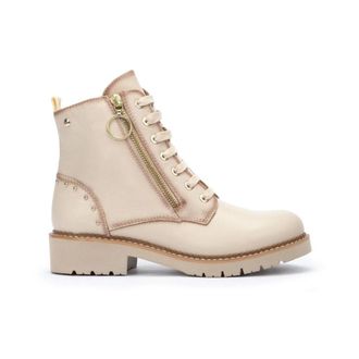 Pikolinos Vicar Lace-zip Boot - Dames - Veterlaarzen - Wit - 37 EU - Leer - Schoenen