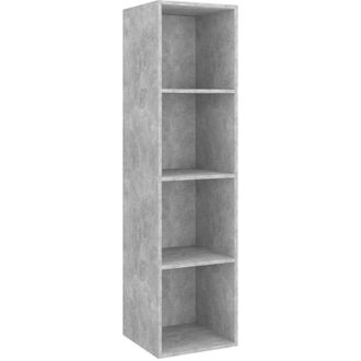 vidaXL Vidaxl - Wall-mounted tv Cabinet Concrete Grey 37x37x142.5 cm Engineered Wood