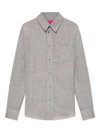 The Elder Statesman Pashmina overhemd met lange mouwen - Grijs